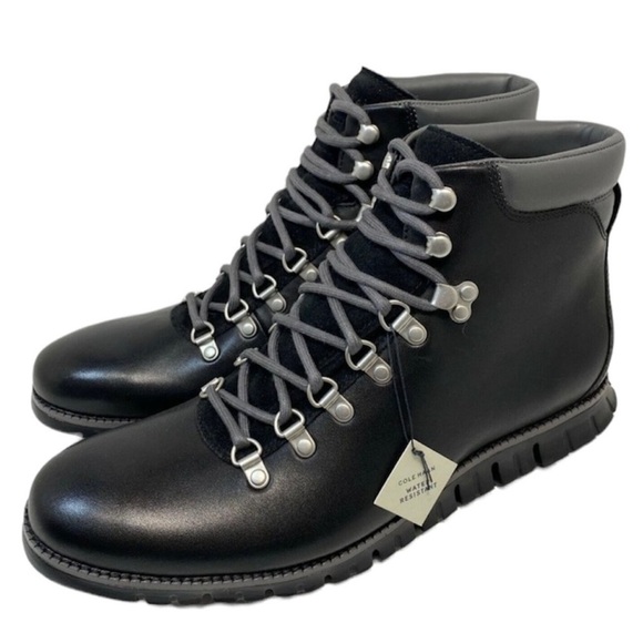 Cole Haan Men's Black Zerogrand Waterproof Boots NWT
